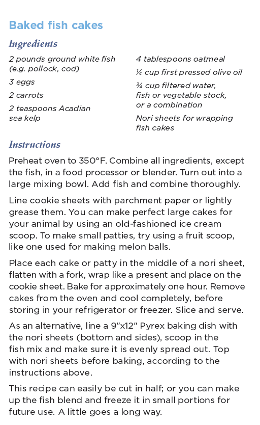 Baked Fish Cake Recipe