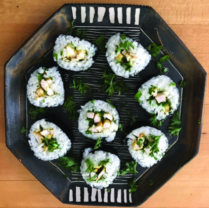 chicken sushi